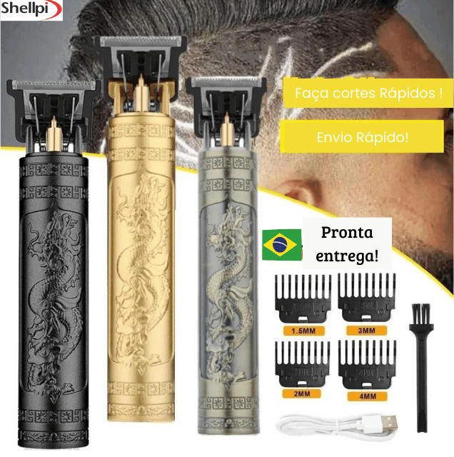 Máquina de Acabamento Cabelo & Barba Profissional WS-T99 -Shellpi